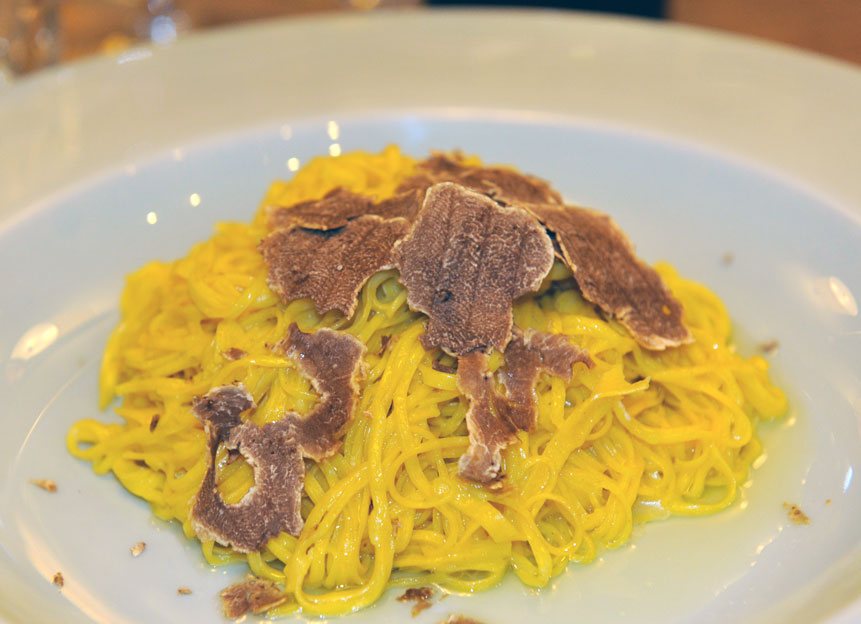 Tartufi bianci auf Tajarin