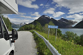 Blick vom Rv 17 zum Engabreen 